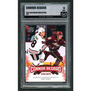 2023-24 Upper Deck CB Collection #17 Connor Bedard Rookie Card (RC) Mint 9